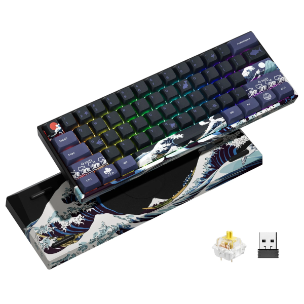 Mechanical Gaming Keyboard with Color Multimedia Display